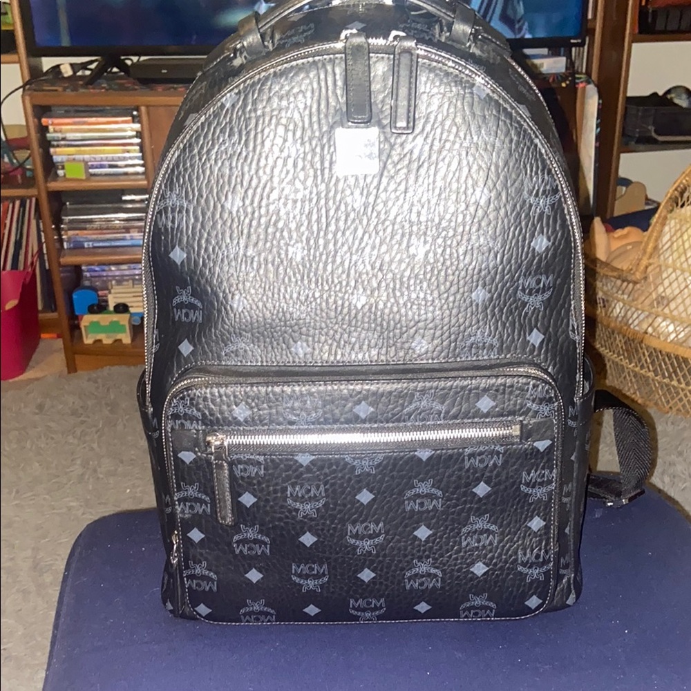 MCM Stark Black Backpack